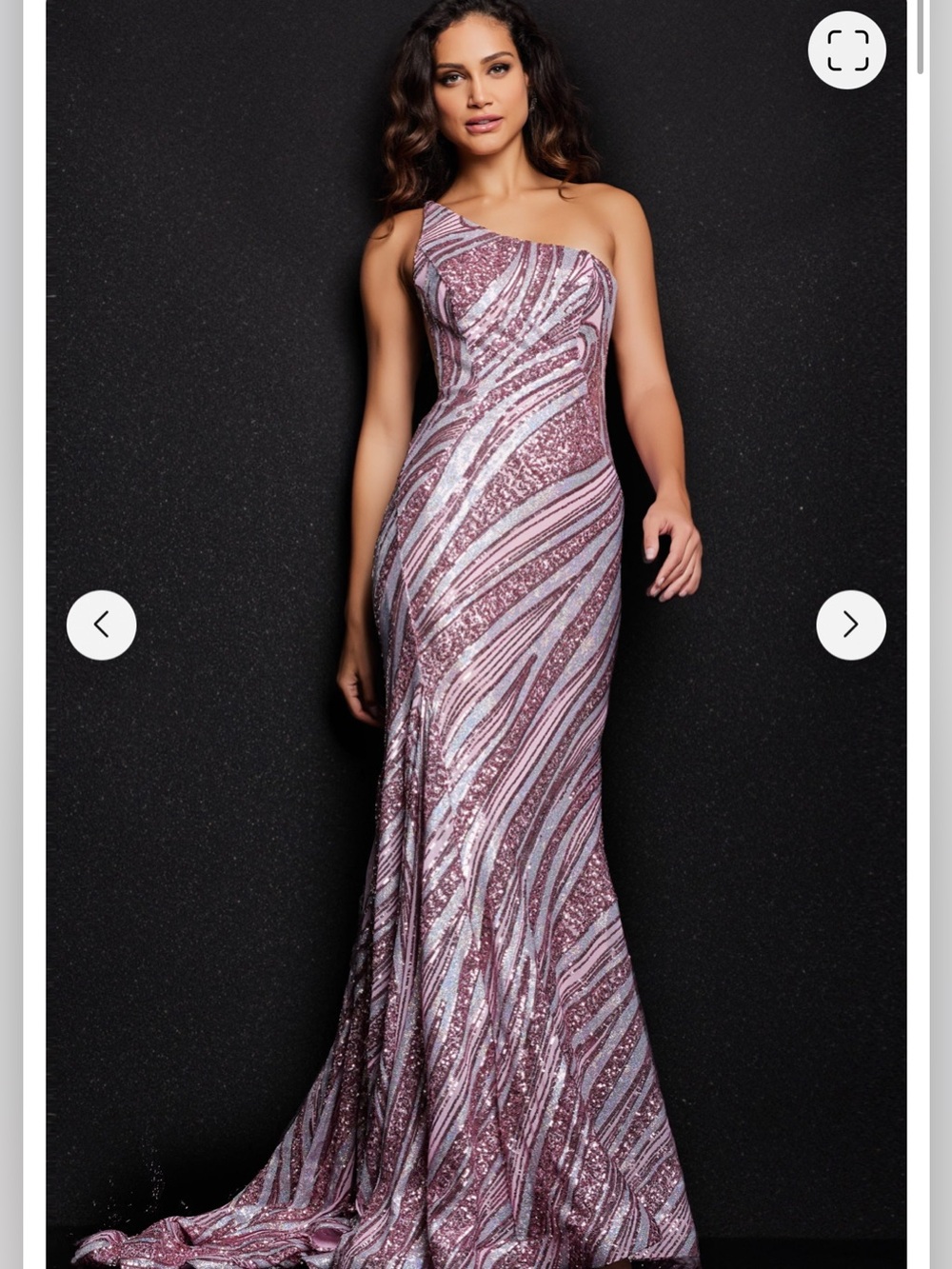Jovani 24031 pink/silver size 2 NWT brand new never worn before!!